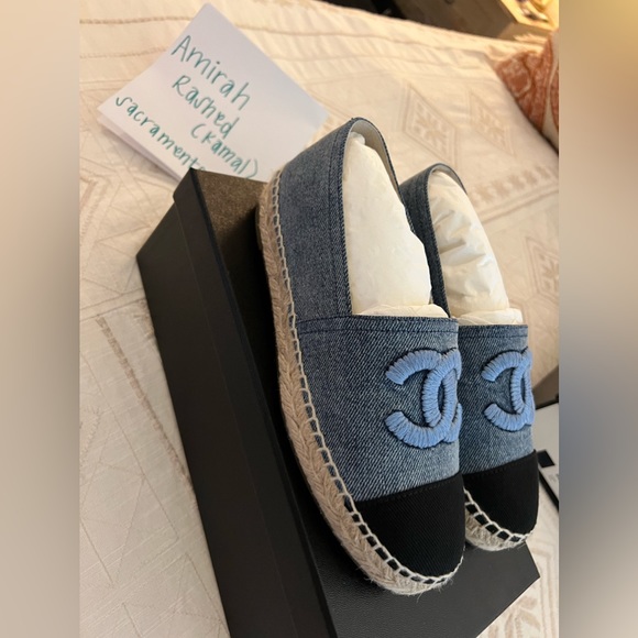 Size 36  21S Chanel denim espadrilles, pristine condition - Picture 5 of 9